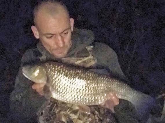 The 'chub meister' Phil Mapp with new PB caught to order