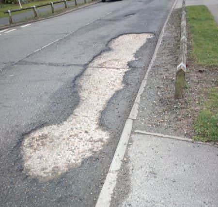 This huge pothole is just one of many examples of how the Beast from the East damaged MK's roads