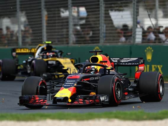 Ricciardo in action in Melbourne