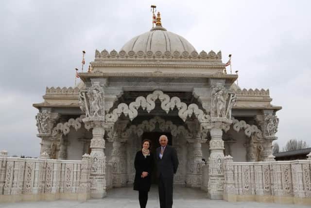 The High Sheriff of Buckinghamshire Peter Kara, accompanied by Ms Dolores Ochoa