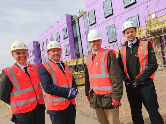 Mark Lancaster MP visits the construction site
