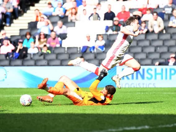 Doncaster keeper Marko Marosi was a thorn in Dons' side on Saturday