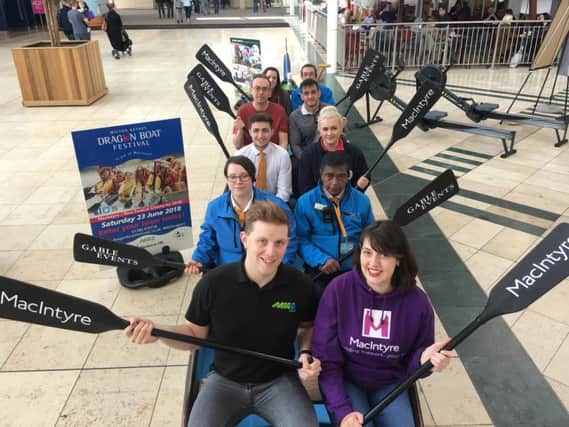 The dragon boat was busy at intu on Saturday