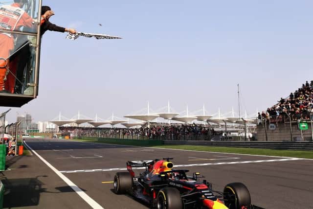 Ricciardo takes the chequered flag for the sixth time