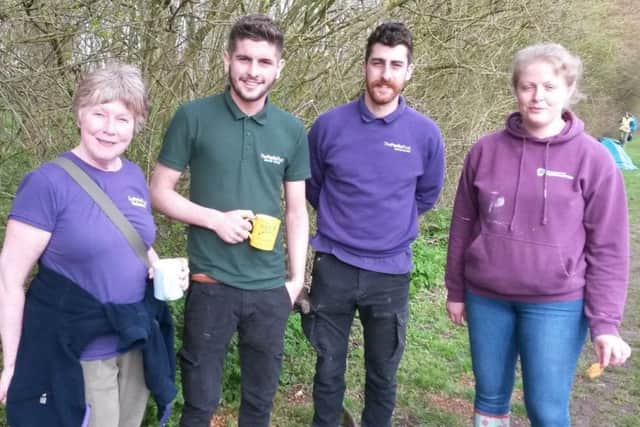 Volunteers from The Parks Trust. Picture: Les Franklin