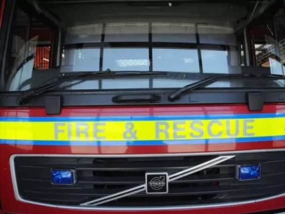 Firefighters have been called to the four car collision