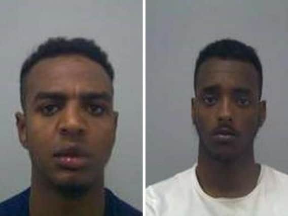 Adan Dahir (left) and Liiban Makail have both been sentenced to jail time