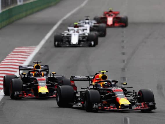 Verstappen and Ricciardo were racing in close quarters before crashing in Azerbaijan