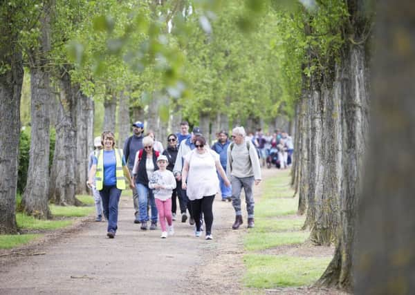 Milton Keynes Walking Festival - walkers in Woughton