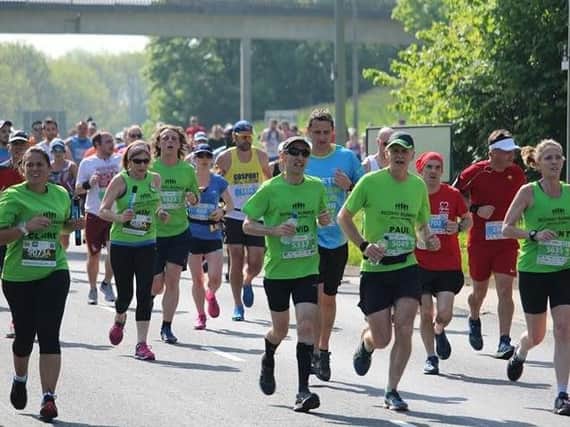 Redway Runners on the half and full marathon course