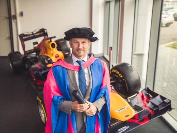 Christian Horner OBE with his honorary degree