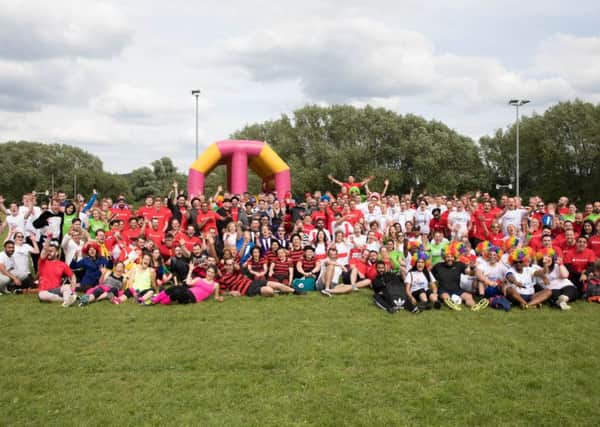 Santander staff at It's A Knockout