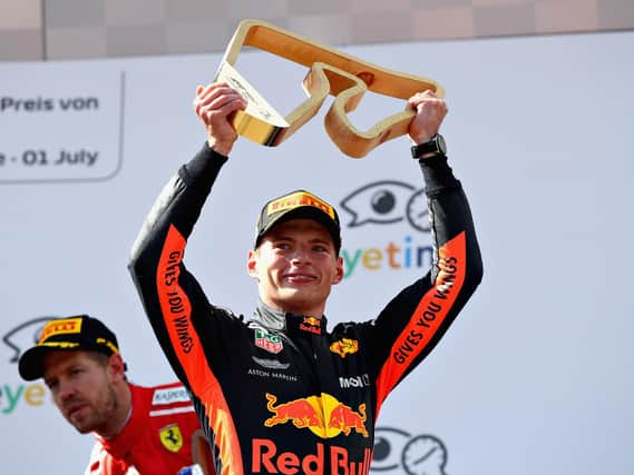 Verstappen celebrates in Austria