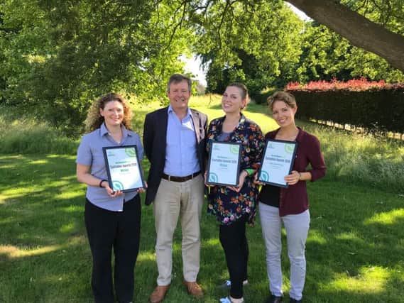 Parks Trust staff with their awards