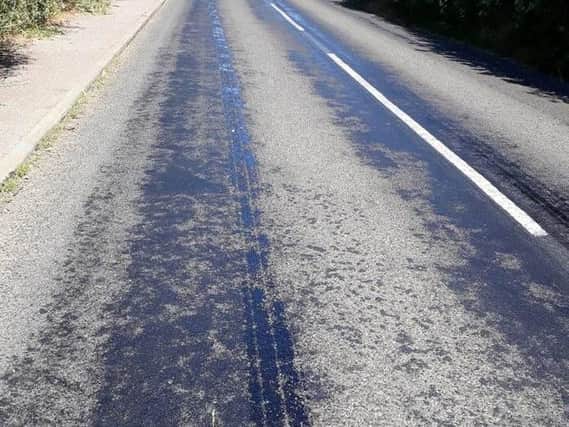 The excessive heat is melting our roads

Pic: MK Council