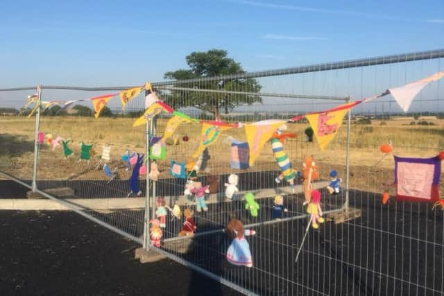 The art and craft Hanslope protest
