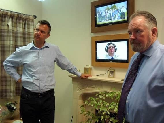 MP Mark Lancaster with Alan Mallyon