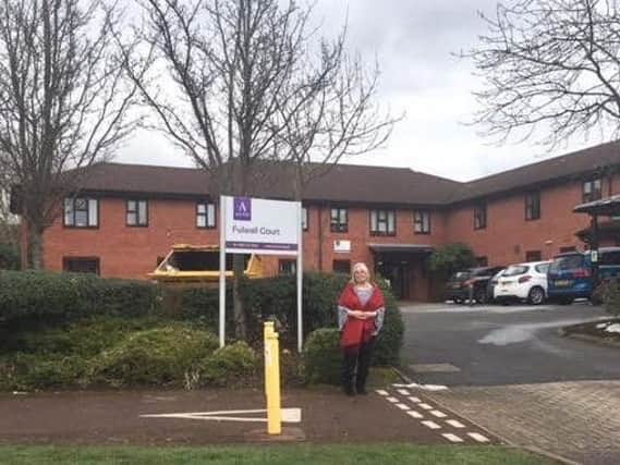 Community campaigner Hannah Minns outside Fulwell Court
