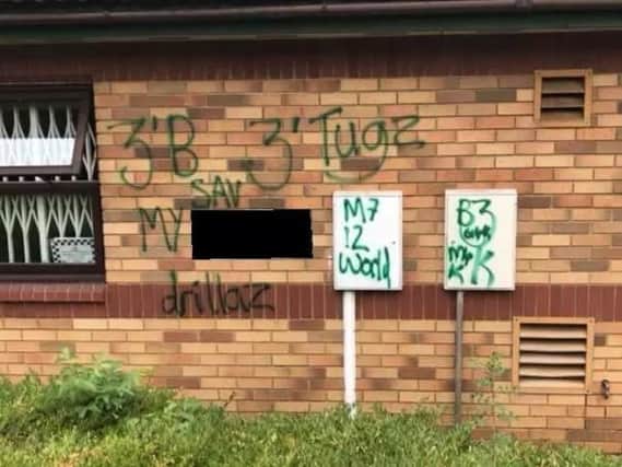 Some of the graffiti
