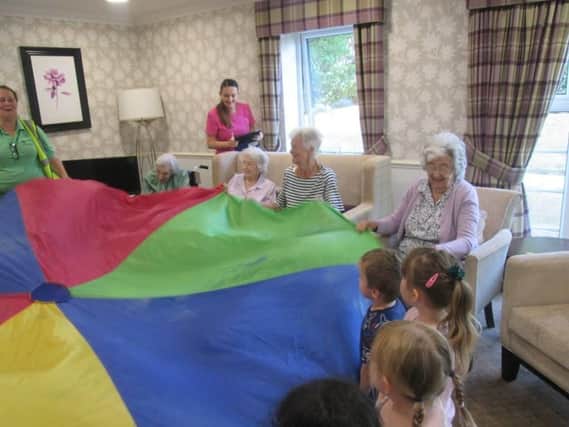 Children and residents enjoyed a colourful afternoon