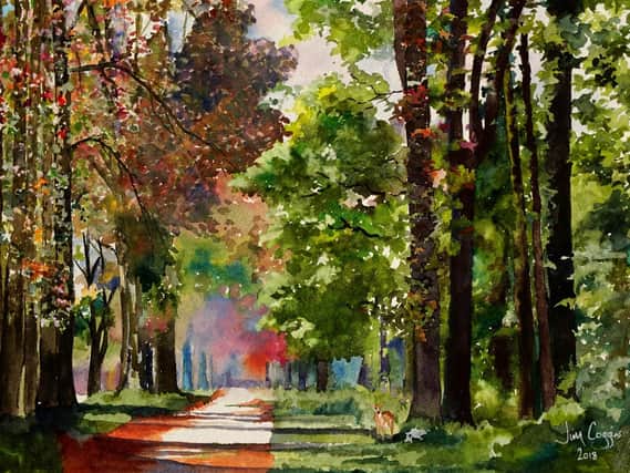 The Road Through the Forest by Jim Coggins, one of the works going on display in the Milton Keynes Society of Artists exhibition in Woburn Sands