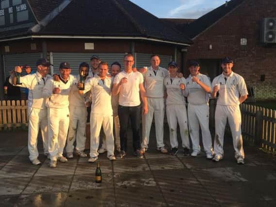 North Crawley celebrate their championship win