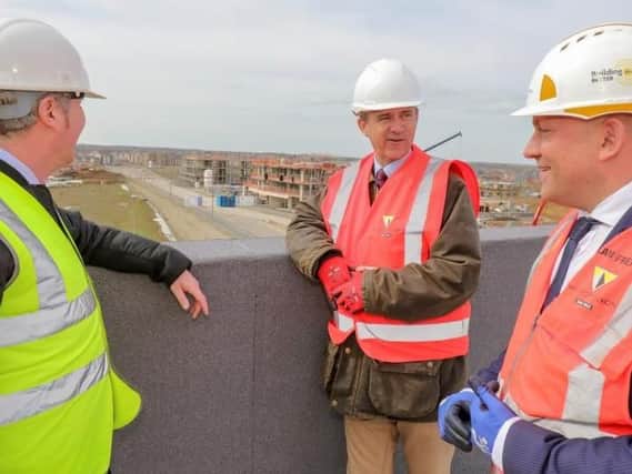 MP Mark Lancaster at the new development