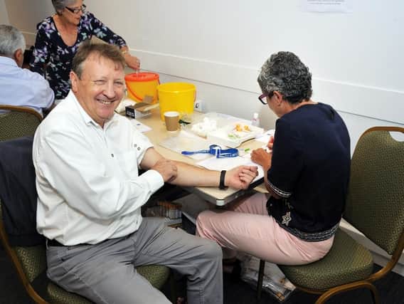 More than 170 men were tested at the event - and the test saves lives