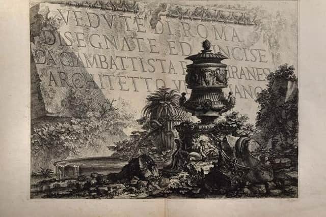 One of the Piranesi etchings