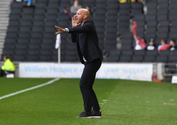 Paul Tisdale issues instructions to his players during the draw with Tranmere Rovers (Pictures: Jane Russell)