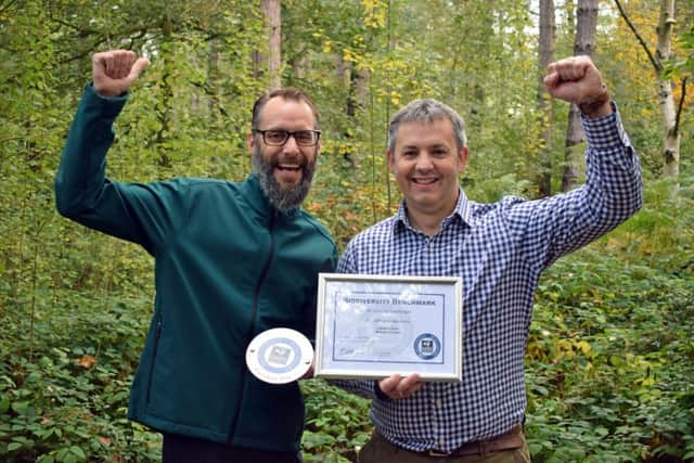 Mr Doar joined Mr Dalby, landscape asset manager Richard Watson and the ground services managers from each village to hand over the award