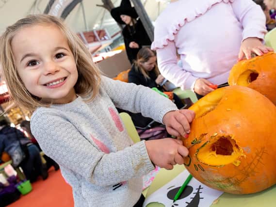 Pumpkin carving proved popular