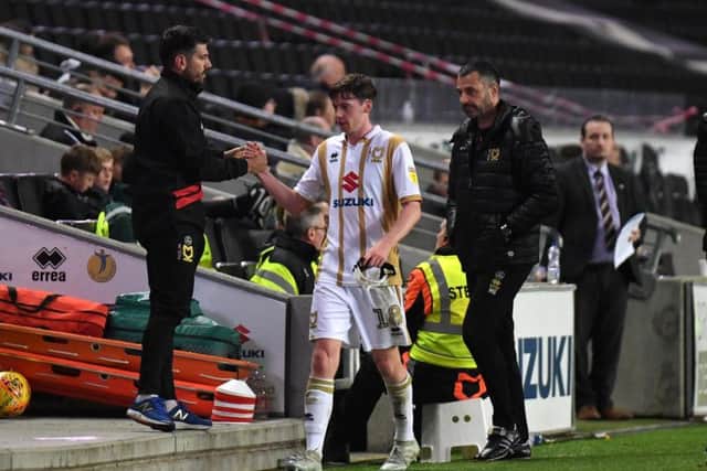 McGrandles was substituted after 65 minutes against Brighton