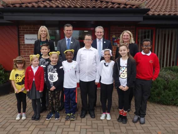 Secretary of State for Education Damian Hinds visited Giffard Park Primary School