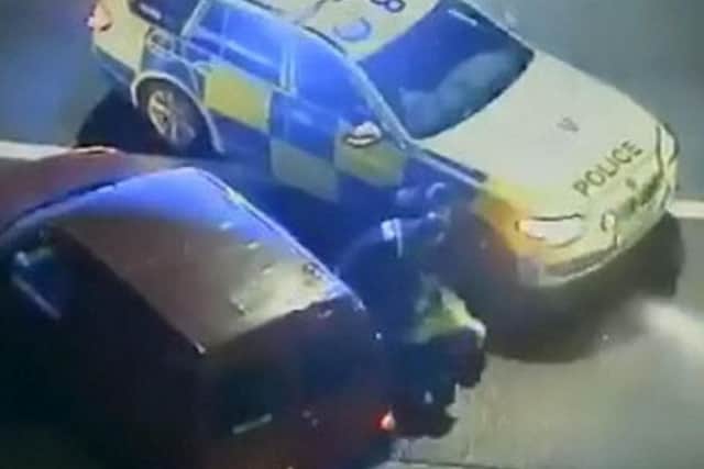 Police spun the van to stop the drunken motorist