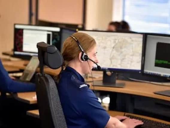 Library image of a Thames Valley Police call centre