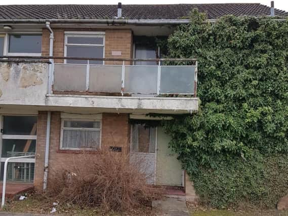 These flats have been left empty in Milton Keynes