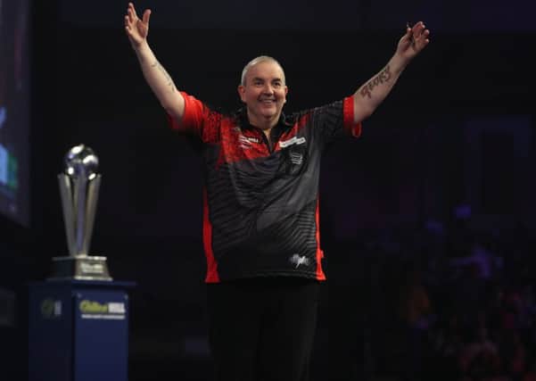 WILLIAM HILL WORLD DARTS CHAMPIONSHIP 2018
ALEXANDRA PALACE,
LONDON
PIC;LAWRENCE LUSTIG
FINAL
PHIL TAYLOR V ROB CROSS
PHIL TAYLOR IN ACTION