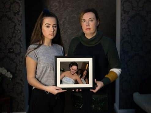 Kirstie, 14, (left) reveals how evil stepdad Paul Hemming mentally abused her and her two siblings and made them stand in the "naughty corner" for up to 13 hours at a time