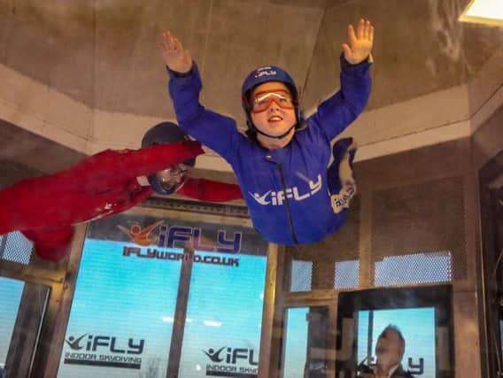 The club organised the adventure atiFly Indoor SKydiving at the Xscapethrough for Steel Bones, a charity for amputees, andOPUS, the amputee user group at the Royal National Orthopaedic Hospital.