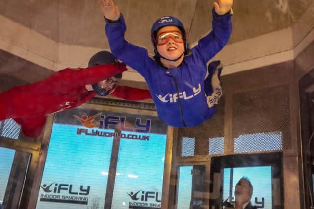 The club organised the adventure atiFly Indoor SKydiving at the Xscapethrough for Steel Bones, a charity for amputees, andOPUS, the amputee user group at the Royal National Orthopaedic Hospital.