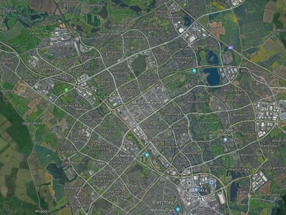 Google Maps picture of Milton Keynes