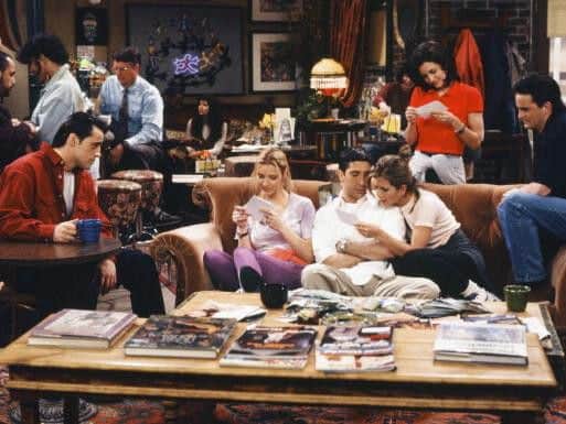 A scene in Central Perk from the hit TV show