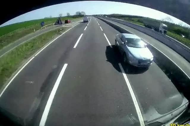 Lorry driver Mark Thomas said he'd never seen anything like it