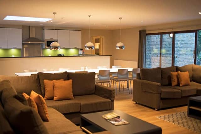 Inside the new six-bedroom lodge