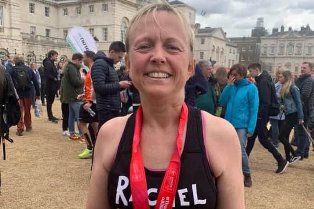 Rachel Langridge finished the marathon in under five hours