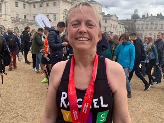 Rachel Langridge finished the marathon in under five hours