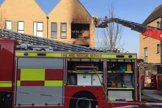 The flat was gutted by the blaze