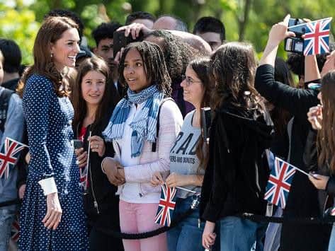 Pictures from Kate Middleton's visit to Bletchley Park in Milton Keynes
