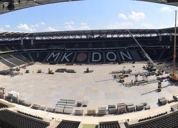 Preparations made to Stadium MK ahead of the concerts